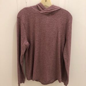 Lululemon red pullover thin longsleeve hood small